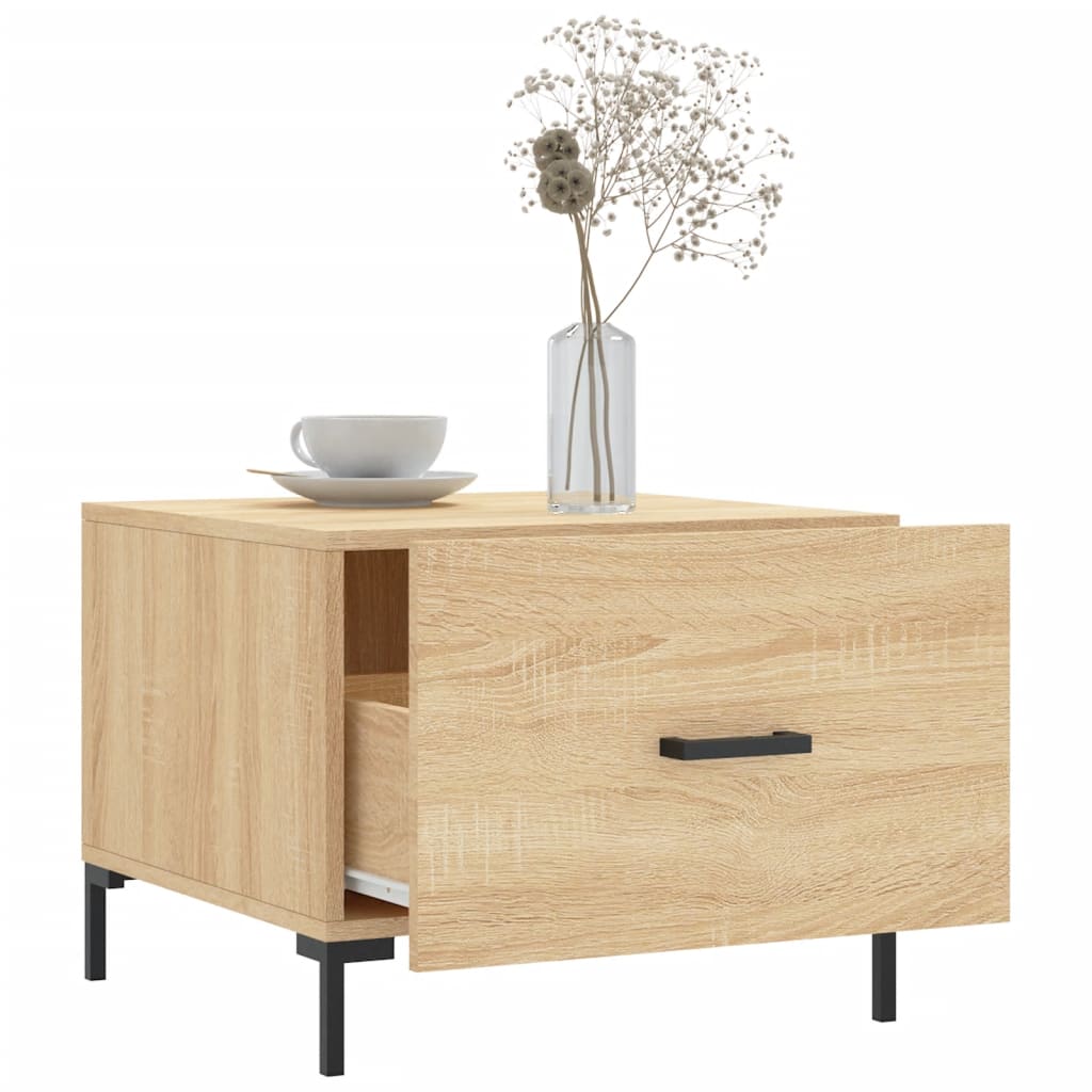 Table basse Chêne sonoma 50x50x40 cm Bois d'ingénierie Tables basses vidaXL   