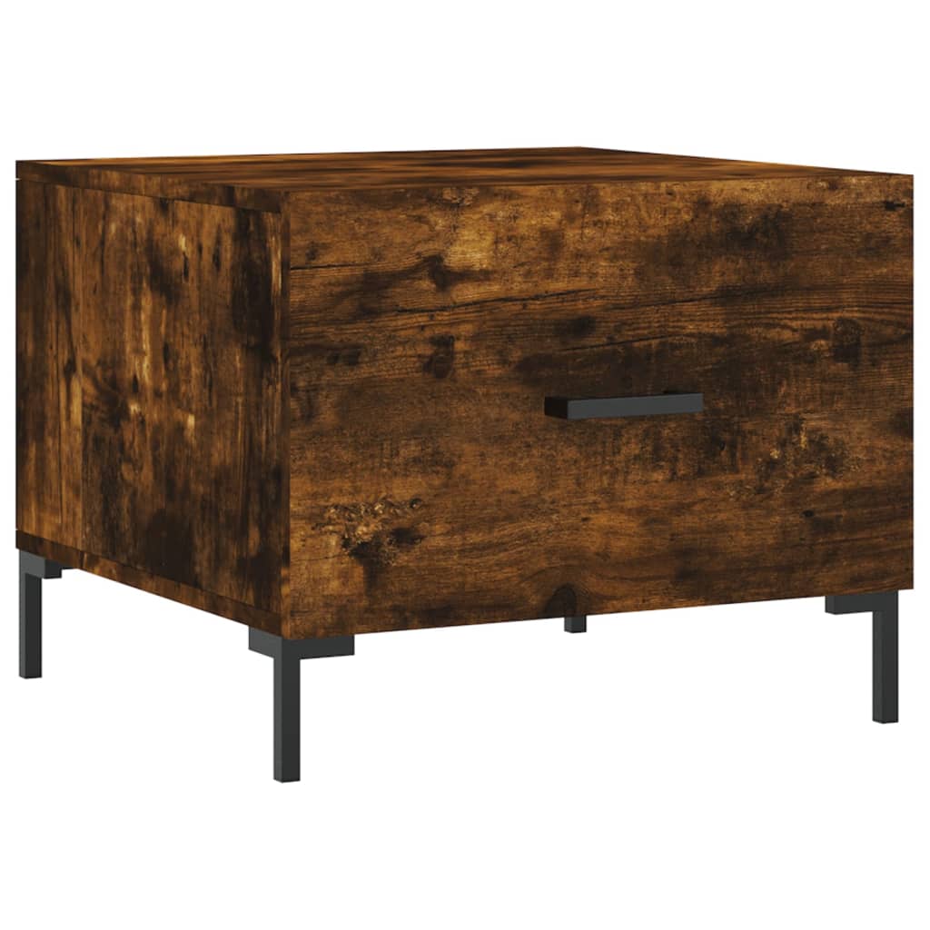 Tables basses 2 pcs chêne fumé 50x50x40 cm bois d'ingénierie Tables basses vidaXL   
