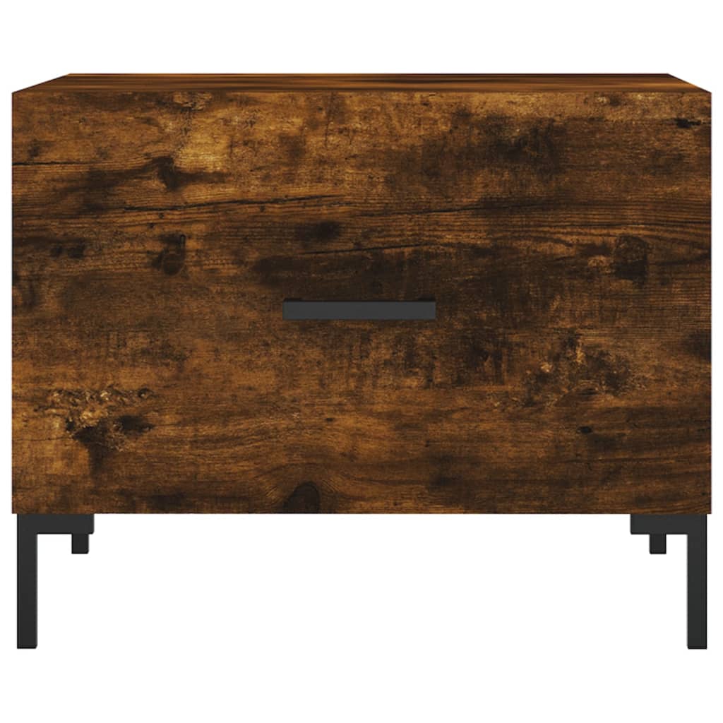 Tables basses 2 pcs chêne fumé 50x50x40 cm bois d'ingénierie Tables basses vidaXL   