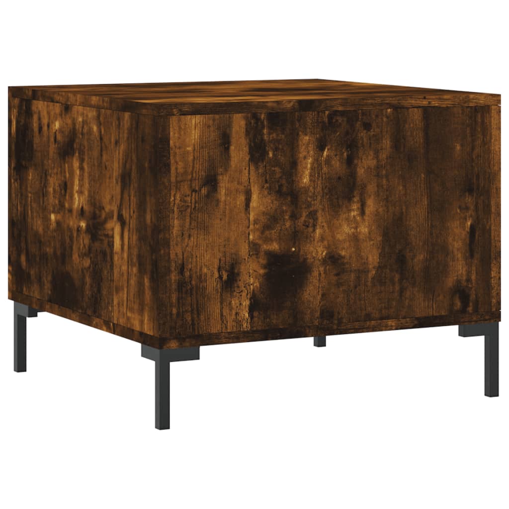 Tables basses 2 pcs chêne fumé 50x50x40 cm bois d'ingénierie Tables basses vidaXL   