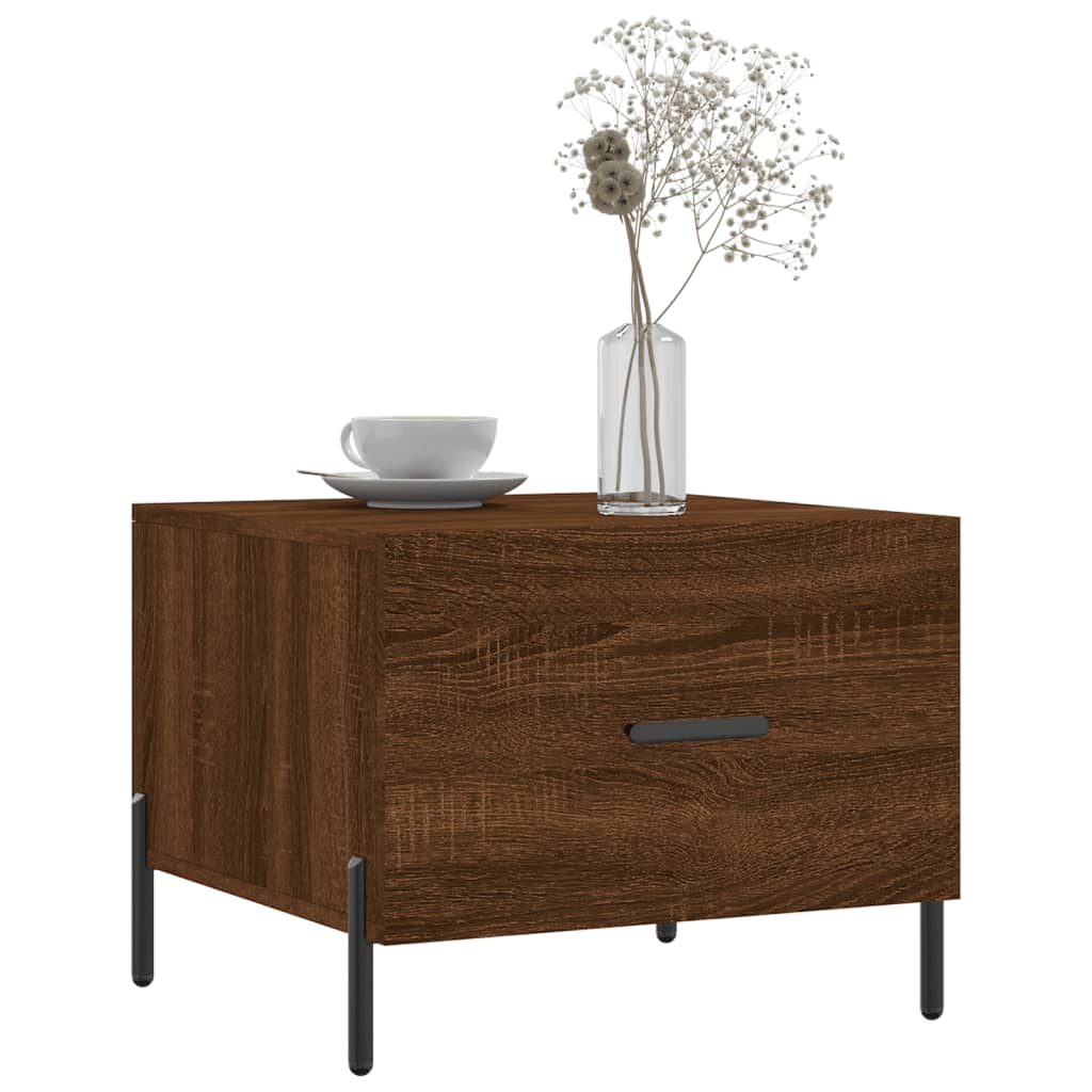 Tables basses 2 pcs chêne marron 50x50x40 cm bois d'ingénierie Tables basses vidaXL   
