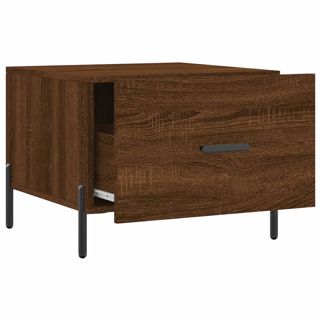 Tables basses 2 pcs chêne marron 50x50x40 cm bois d'ingénierie Tables basses vidaXL   