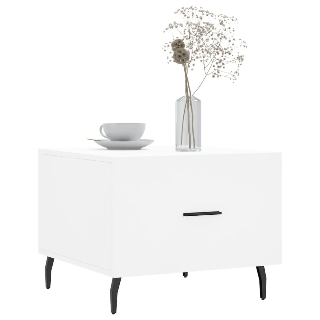Tables basses 2 pcs blanc 50x50x40 cm bois d'ingénierie Tables basses vidaXL   