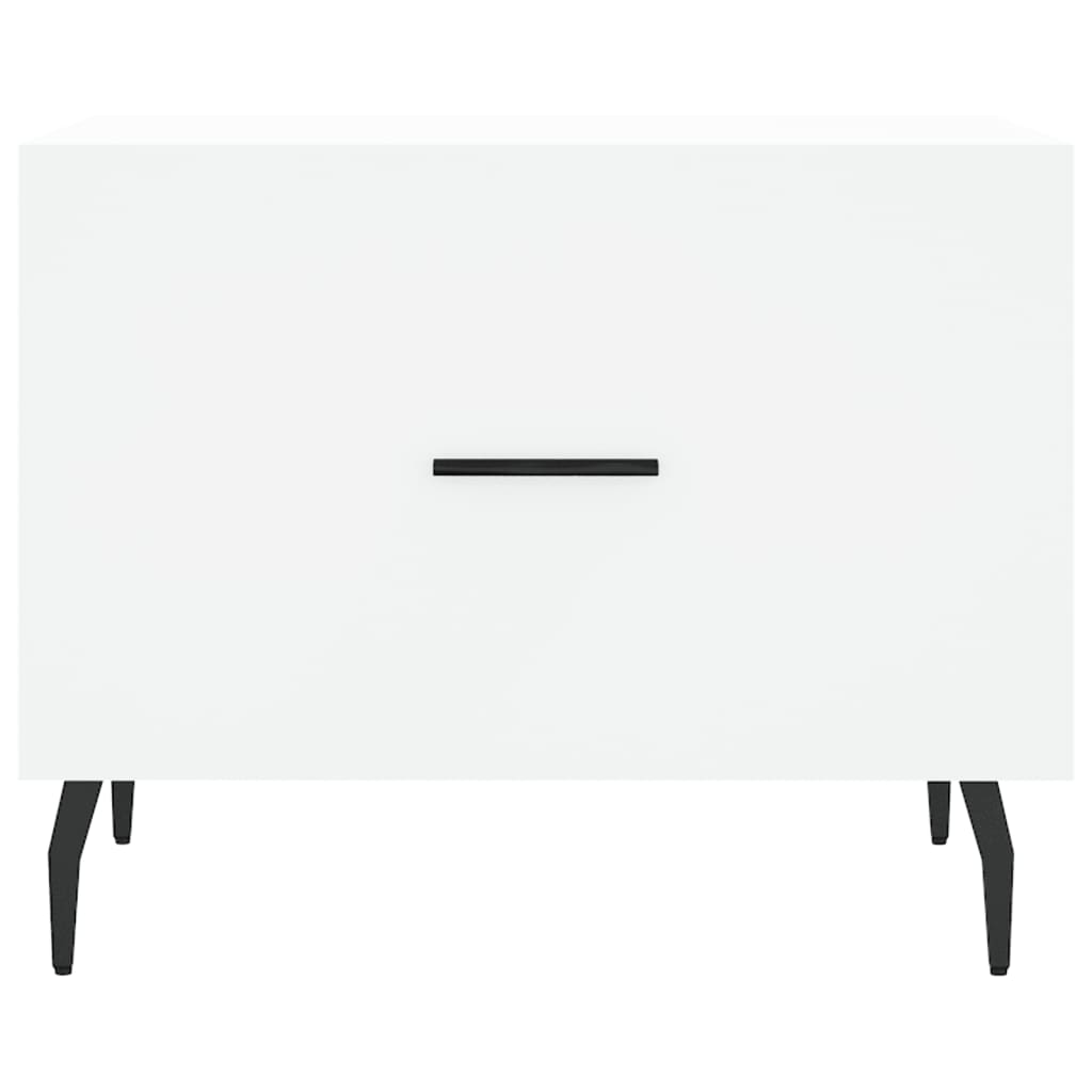 Tables basses 2 pcs blanc 50x50x40 cm bois d'ingénierie Tables basses vidaXL   