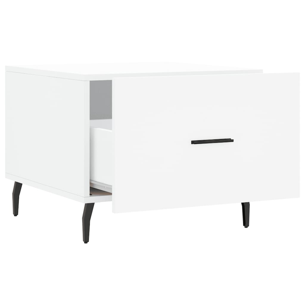 Tables basses 2 pcs blanc 50x50x40 cm bois d'ingénierie Tables basses vidaXL   