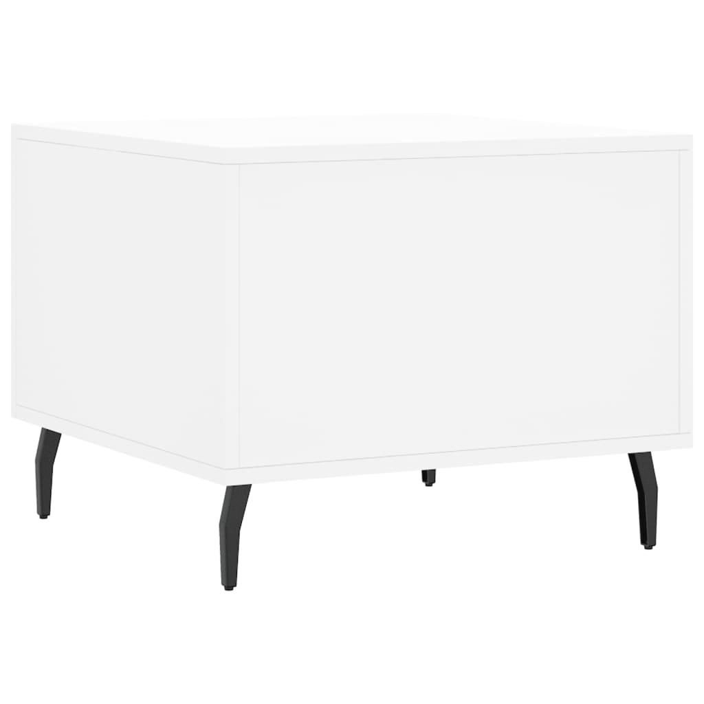 Tables basses 2 pcs blanc 50x50x40 cm bois d'ingénierie Tables basses vidaXL   
