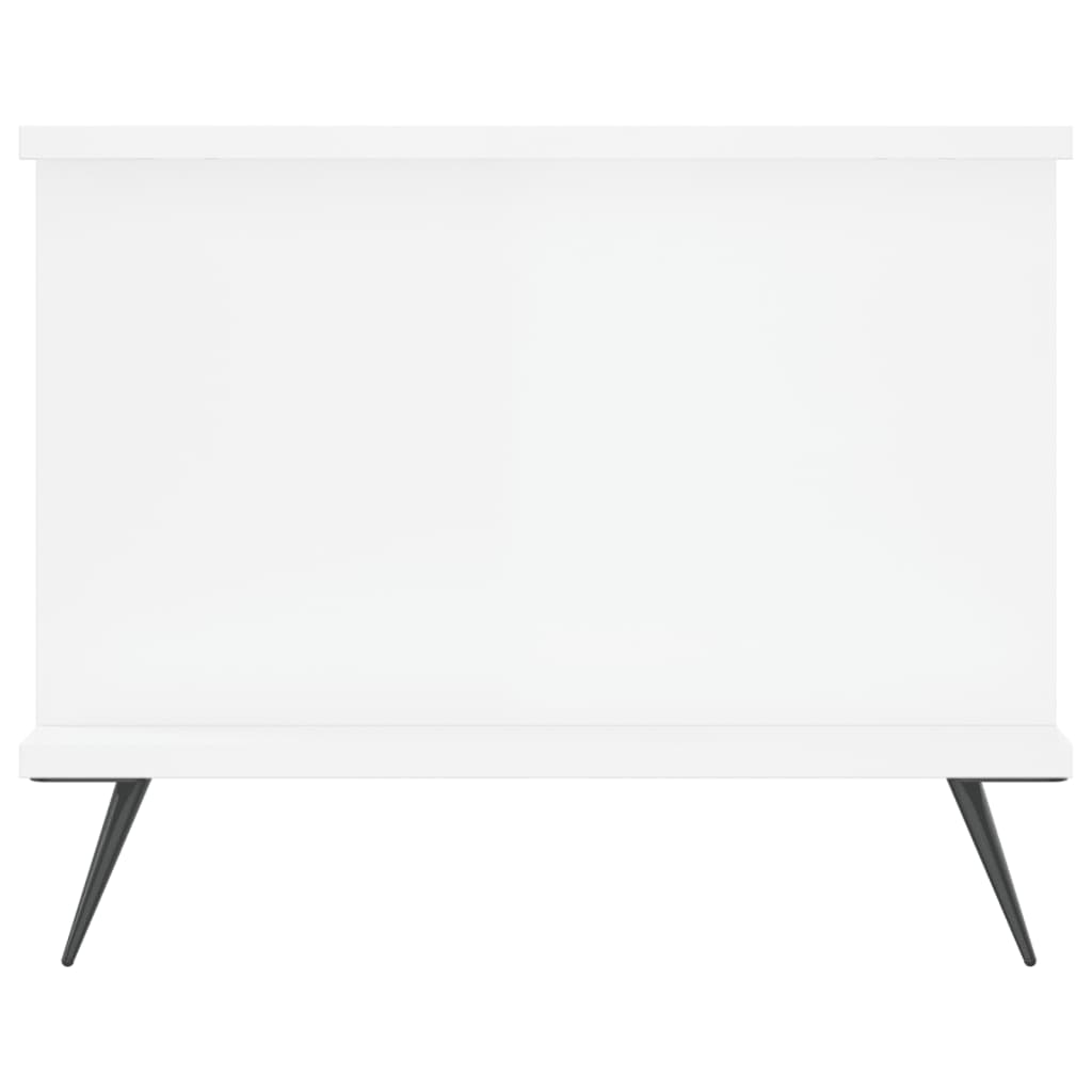 Table basse Blanc brillant 90x50x40 cm Bois d'ingénierie Tables basses vidaXL   