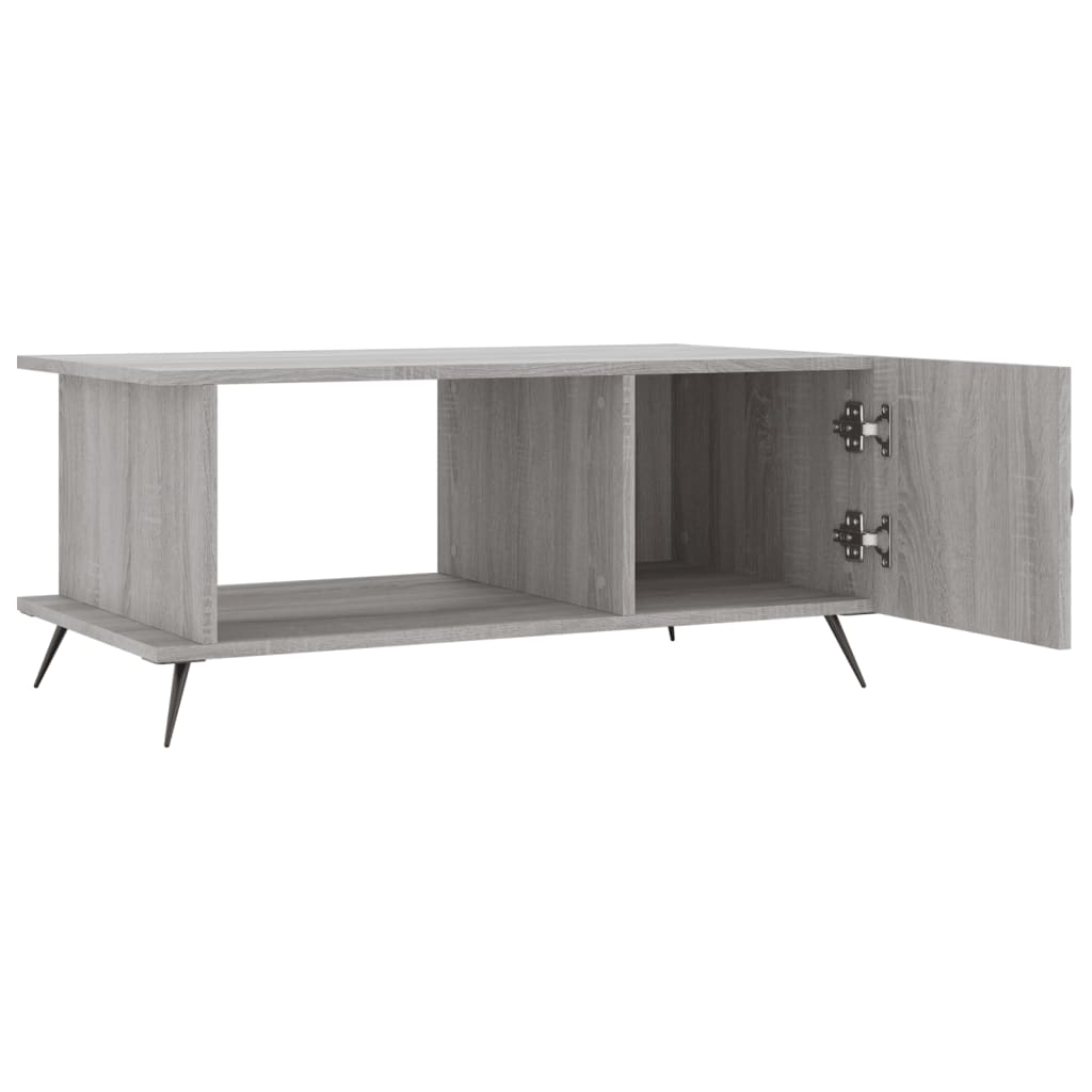 Table basse sonoma gris 90x50x40 cm bois d'ingénierie Tables basses vidaXL   
