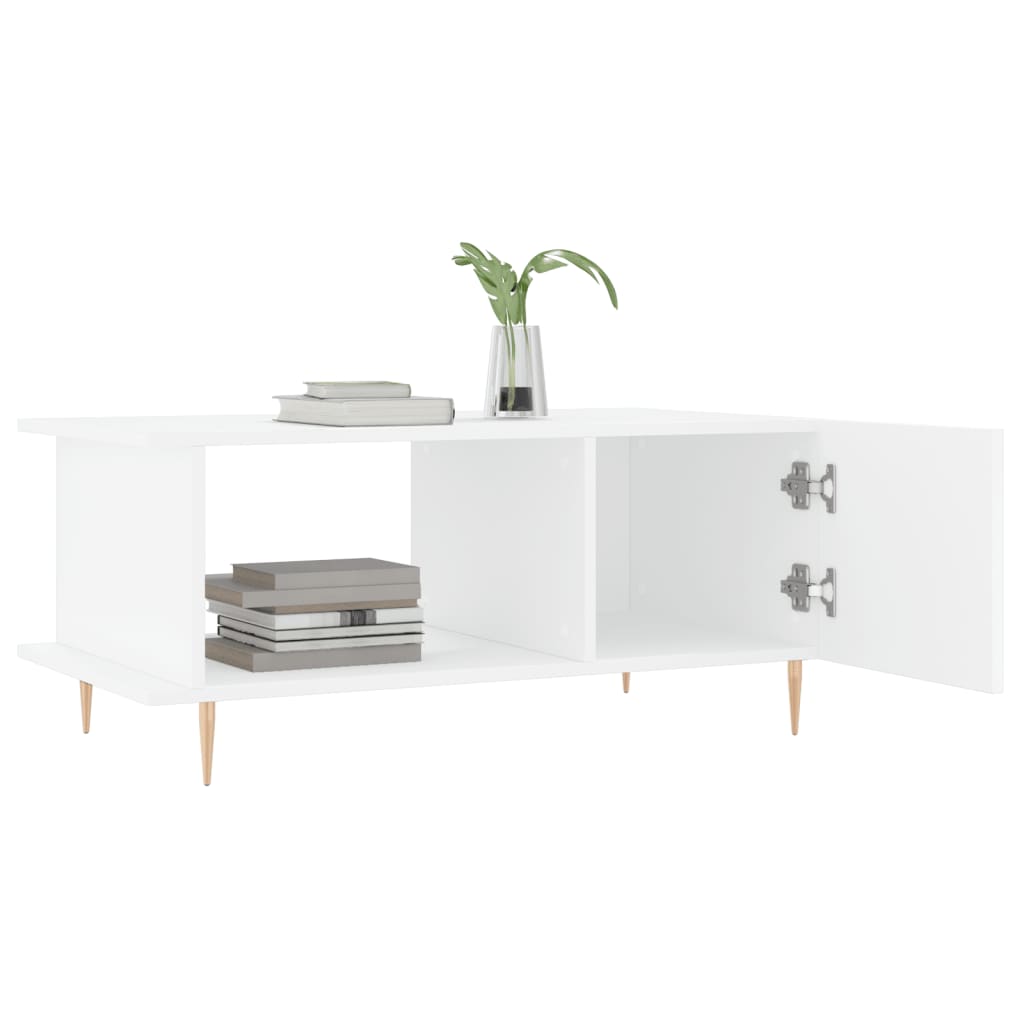 Table basse blanc 90x50x40 cm bois d'ingénierie Tables basses vidaXL   