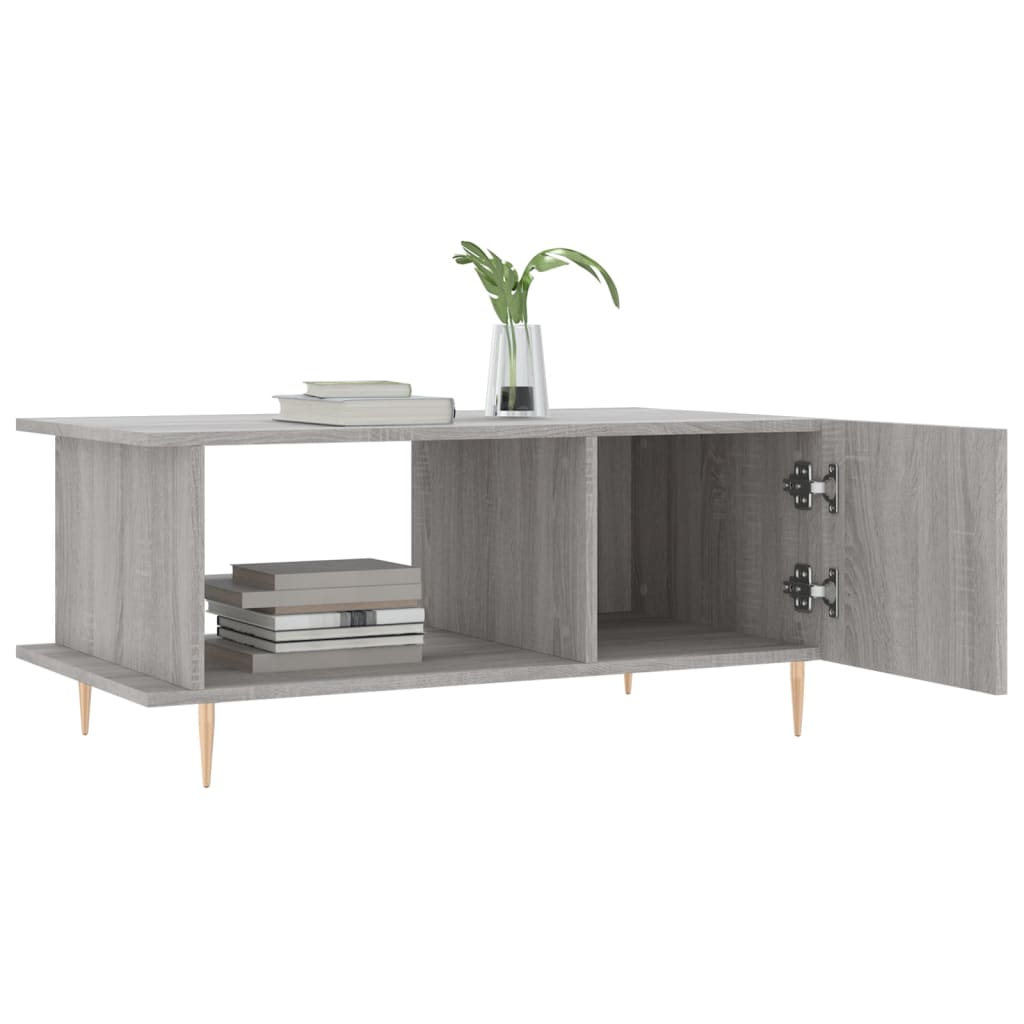 Table basse sonoma gris 90x50x40 cm bois d'ingénierie Tables basses vidaXL   