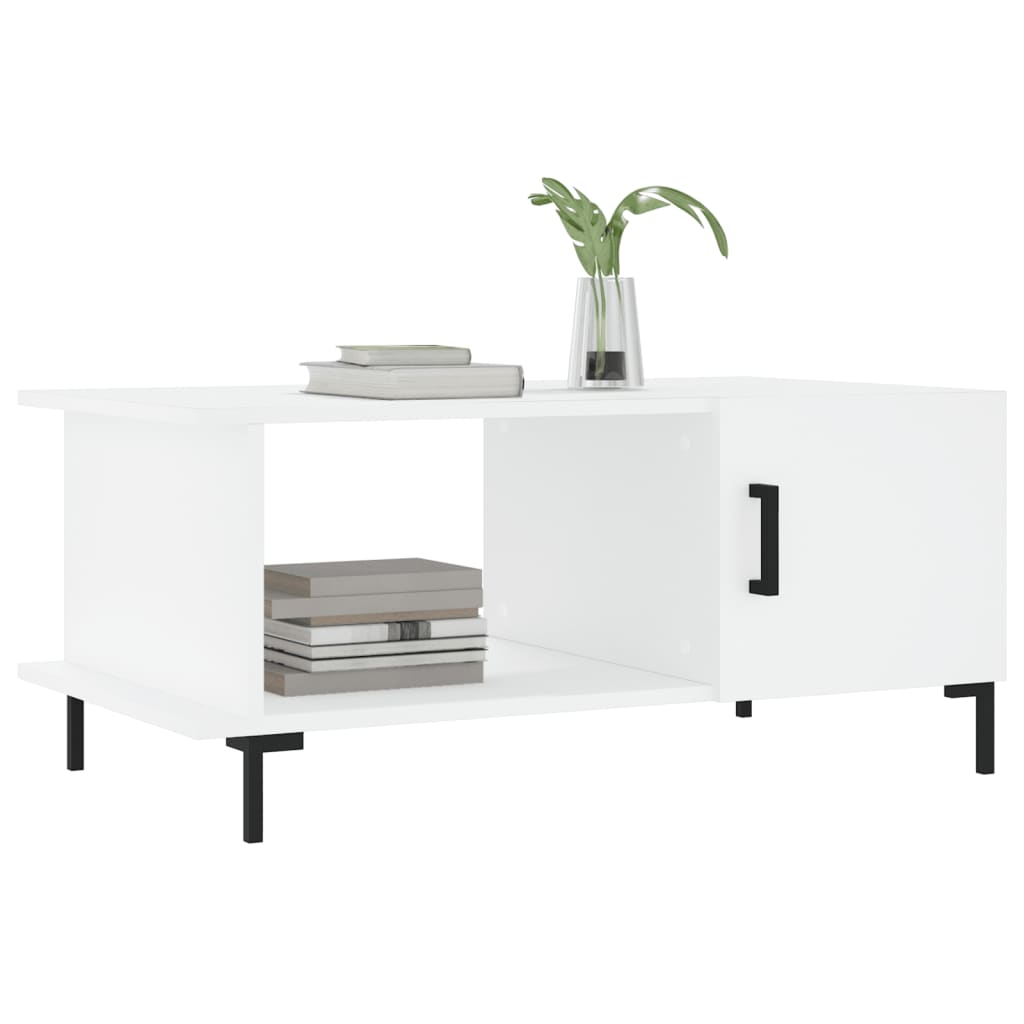 Table basse blanc 90x50x40 cm bois d'ingénierie Tables basses vidaXL   