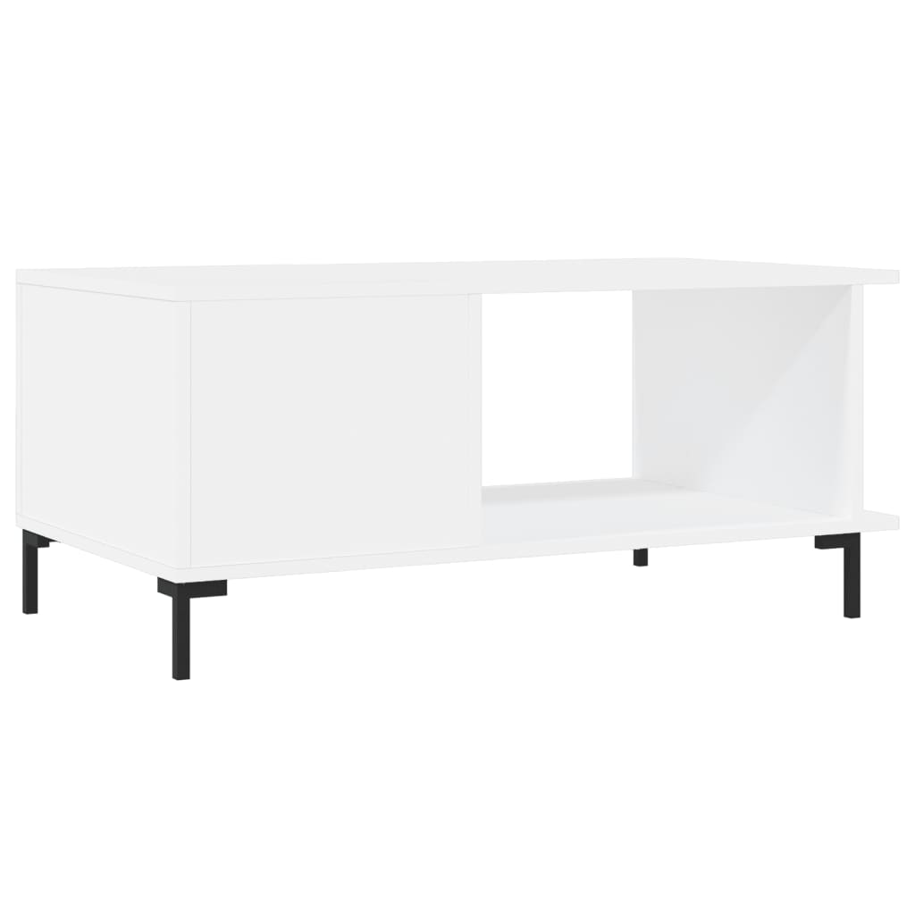 Table basse blanc 90x50x40 cm bois d'ingénierie Tables basses vidaXL   