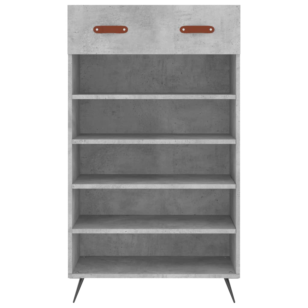 Armoire à chaussures gris béton 60x35x105 cm bois d'ingénierie Armoires & meubles de rangement vidaXL   
