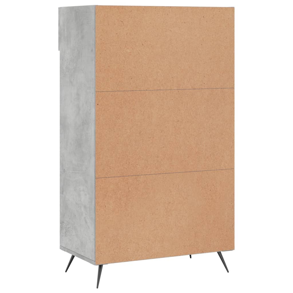 Armoire à chaussures gris béton 60x35x105 cm bois d'ingénierie Armoires & meubles de rangement vidaXL   