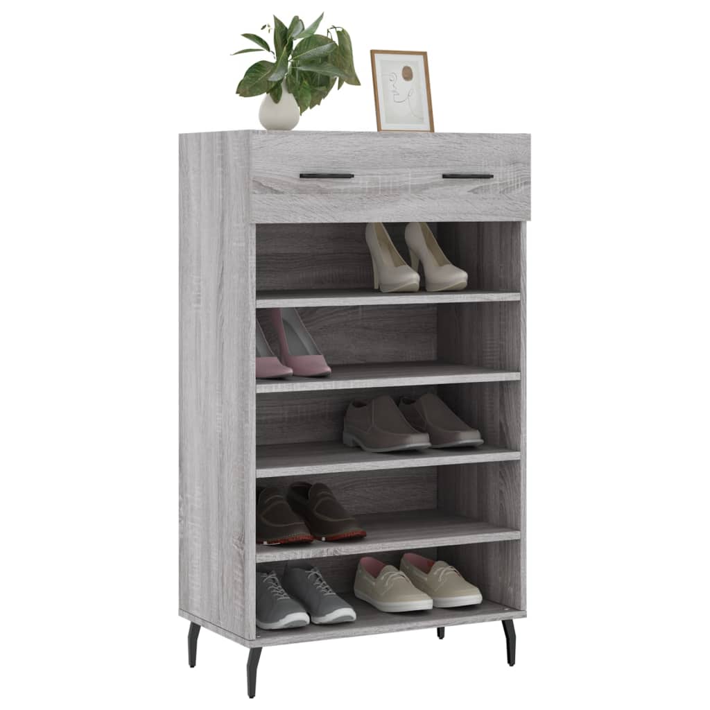 Armoire à chaussures sonoma gris 60x35x105 cm bois d'ingénierie Armoires & meubles de rangement vidaXL   
