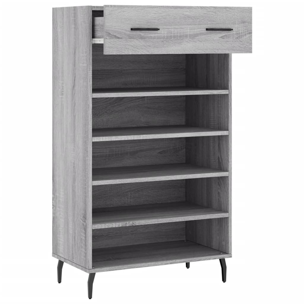 Armoire à chaussures sonoma gris 60x35x105 cm bois d'ingénierie Armoires & meubles de rangement vidaXL   