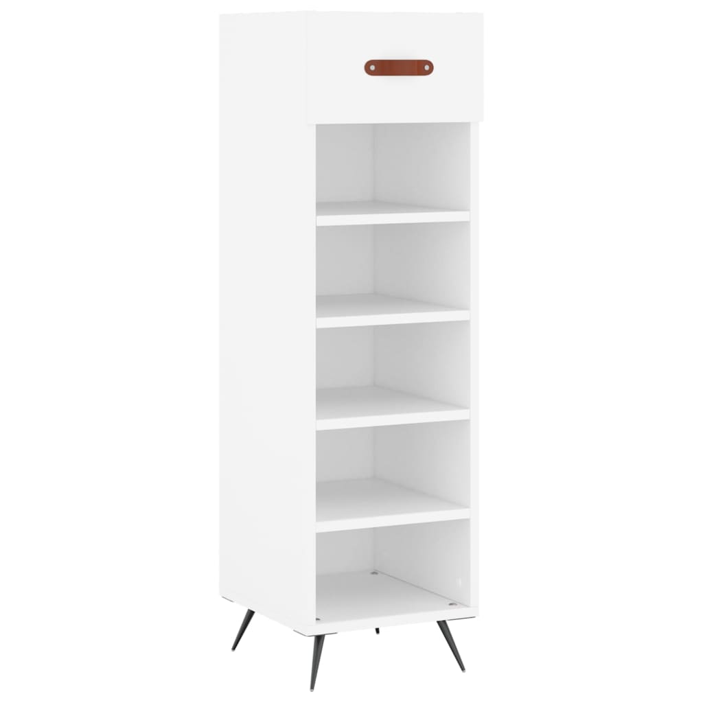 Armoire à chaussures blanc 30x35x105 cm bois d'ingénierie Armoires & meubles de rangement vidaXL   