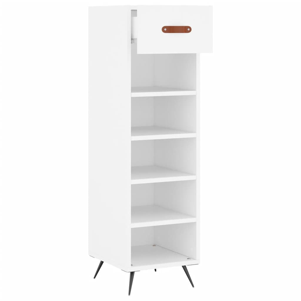 Armoire à chaussures blanc 30x35x105 cm bois d'ingénierie Armoires & meubles de rangement vidaXL   