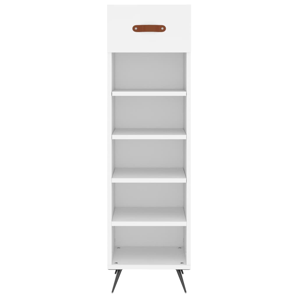 Armoire à chaussures blanc 30x35x105 cm bois d'ingénierie Armoires & meubles de rangement vidaXL   