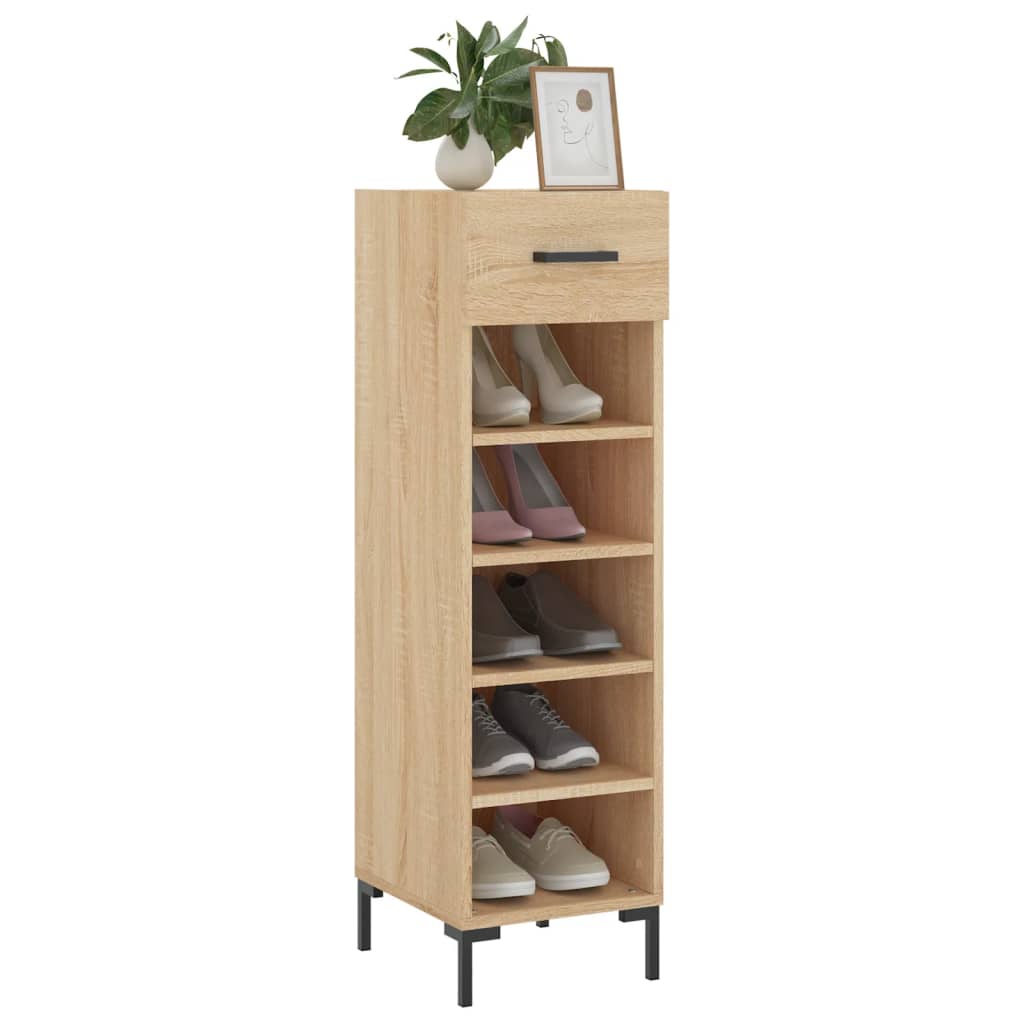 Armoire à chaussures chêne sonoma 30x35x105cm bois d'ingénierie Armoires & meubles de rangement vidaXL   