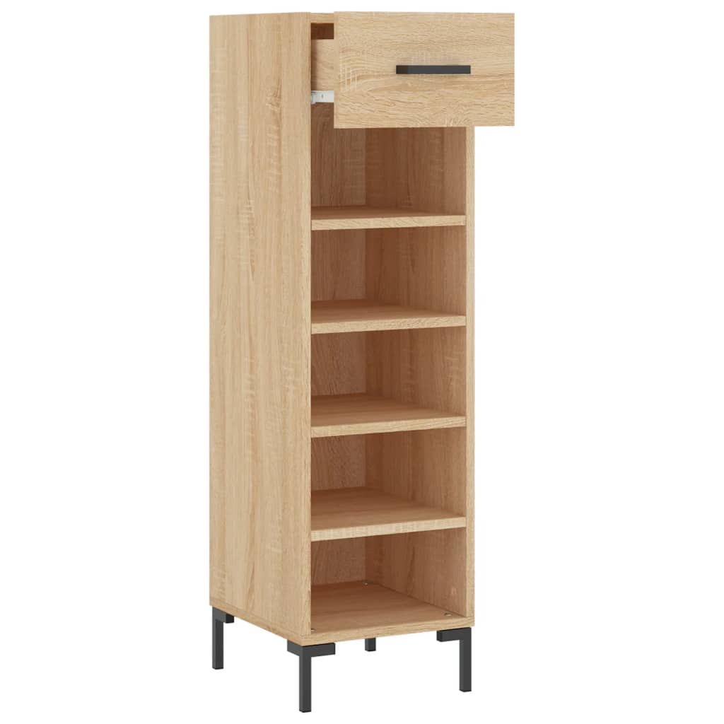 Armoire à chaussures chêne sonoma 30x35x105cm bois d'ingénierie Armoires & meubles de rangement vidaXL   