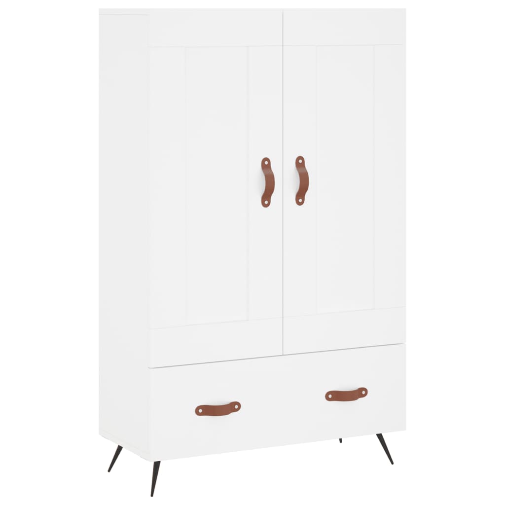 Buffet haut blanc 69,5x31x115 cm bois d'ingénierie Buffets & bahuts vidaXL   