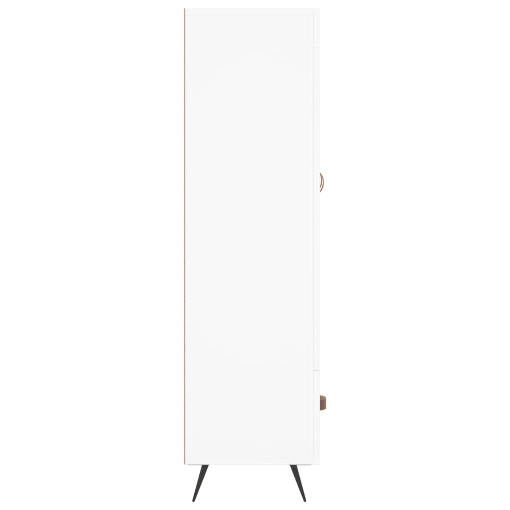 Buffet haut blanc 69,5x31x115 cm bois d'ingénierie Buffets & bahuts vidaXL   