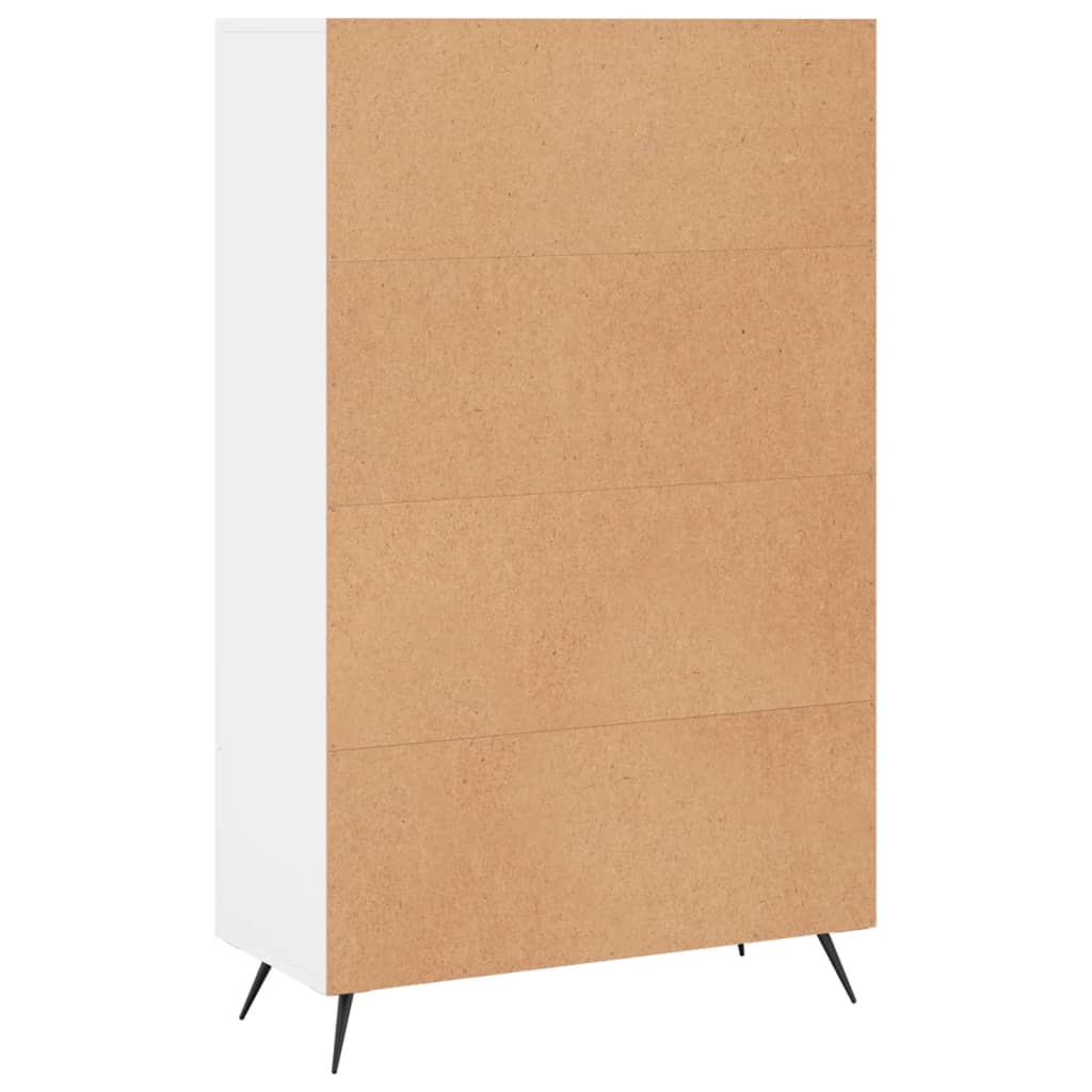 Buffet haut blanc 69,5x31x115 cm bois d'ingénierie Buffets & bahuts vidaXL   