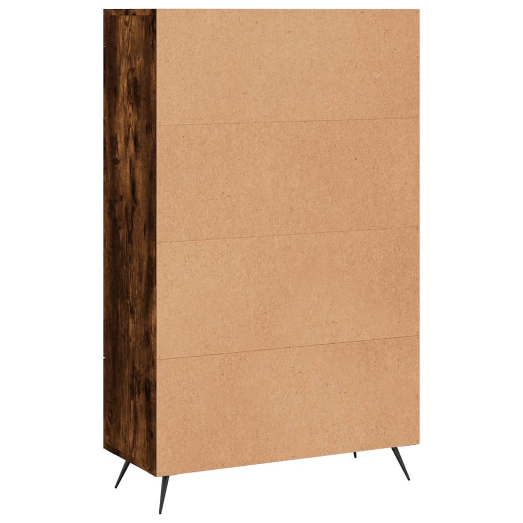 Buffet haut chêne fumé 69,5x31x115 cm bois d'ingénierie Buffets & bahuts vidaXL   