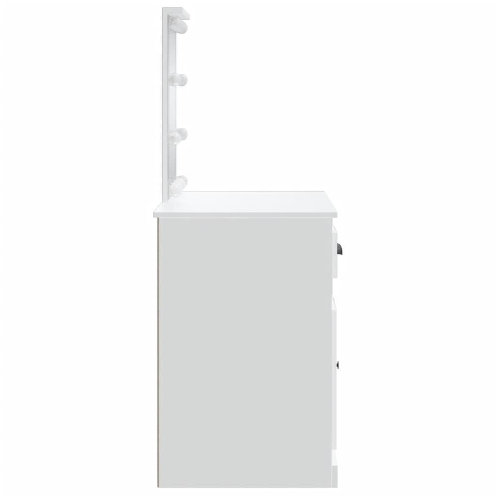 Coiffeuse avec lumières LED blanc 90x42x132,5 cm Coiffeuses vidaXL   