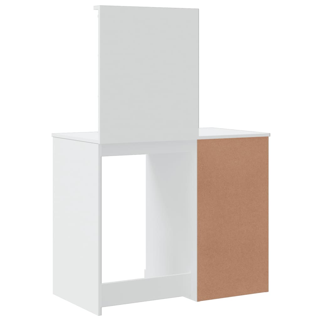 Coiffeuse avec lumières LED blanc 90x42x132,5 cm Coiffeuses vidaXL   