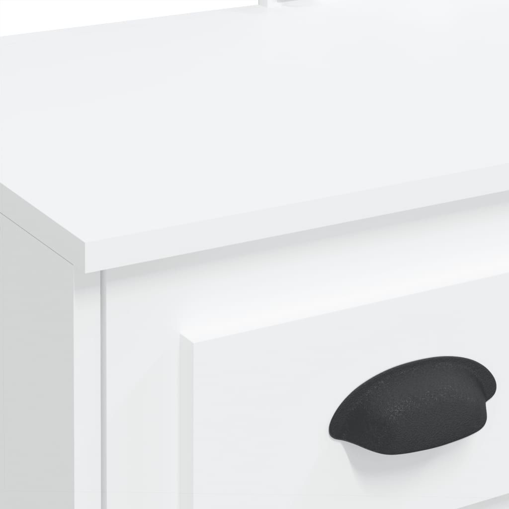 Coiffeuse avec lumières LED blanc 90x42x132,5 cm Coiffeuses vidaXL   