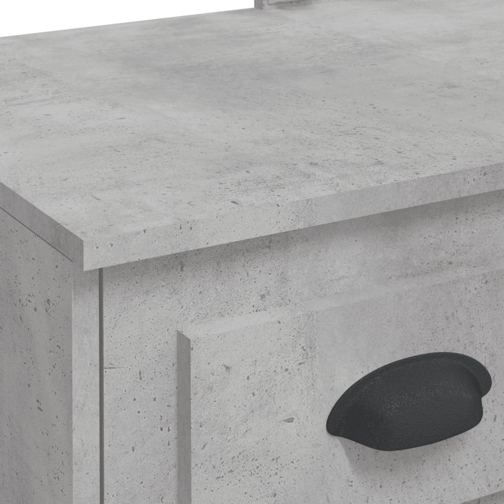 Coiffeuse avec lumières LED gris béton 90x42x132,5 cm Coiffeuses vidaXL   