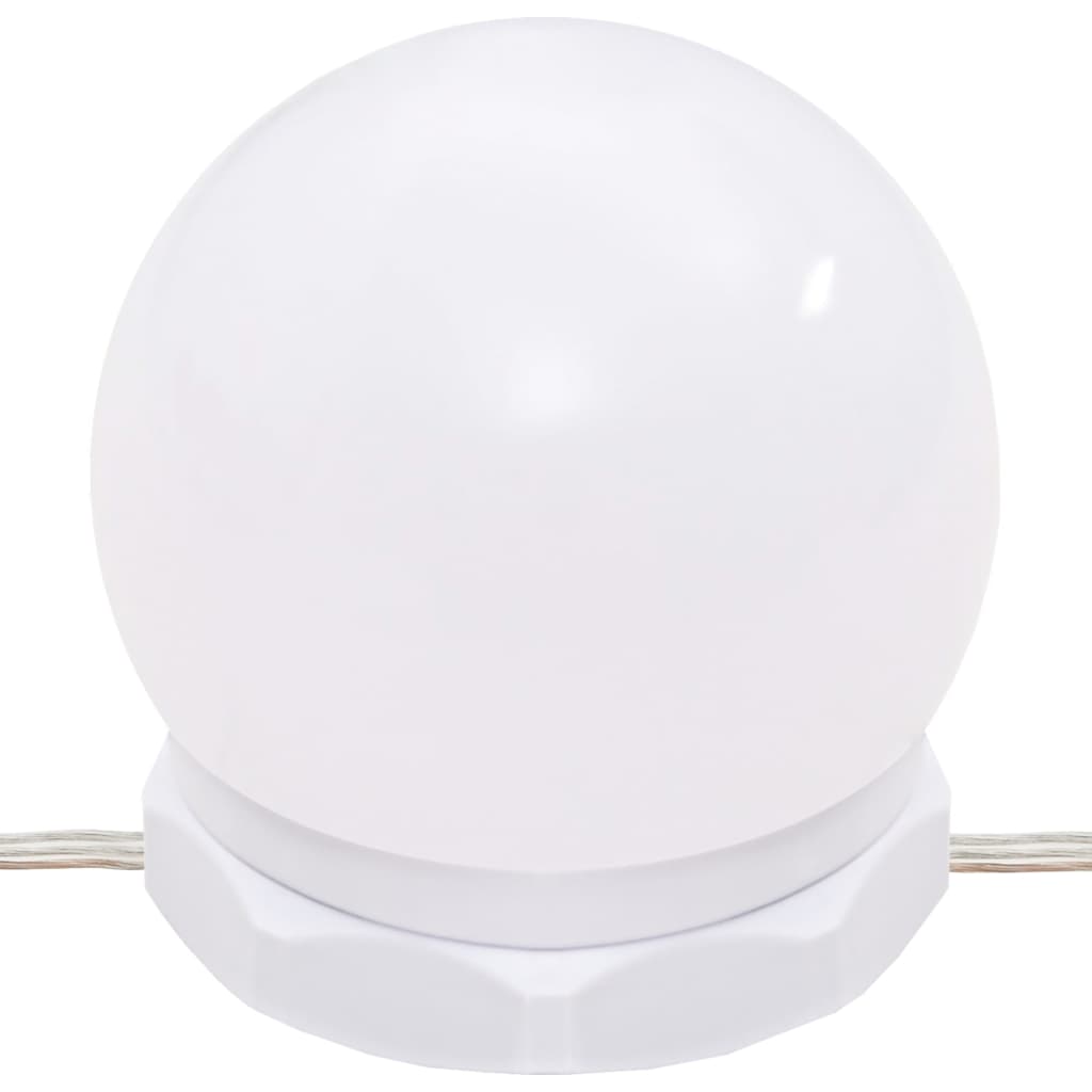 Coiffeuse avec lumières LED gris béton 90x42x132,5 cm Coiffeuses vidaXL   