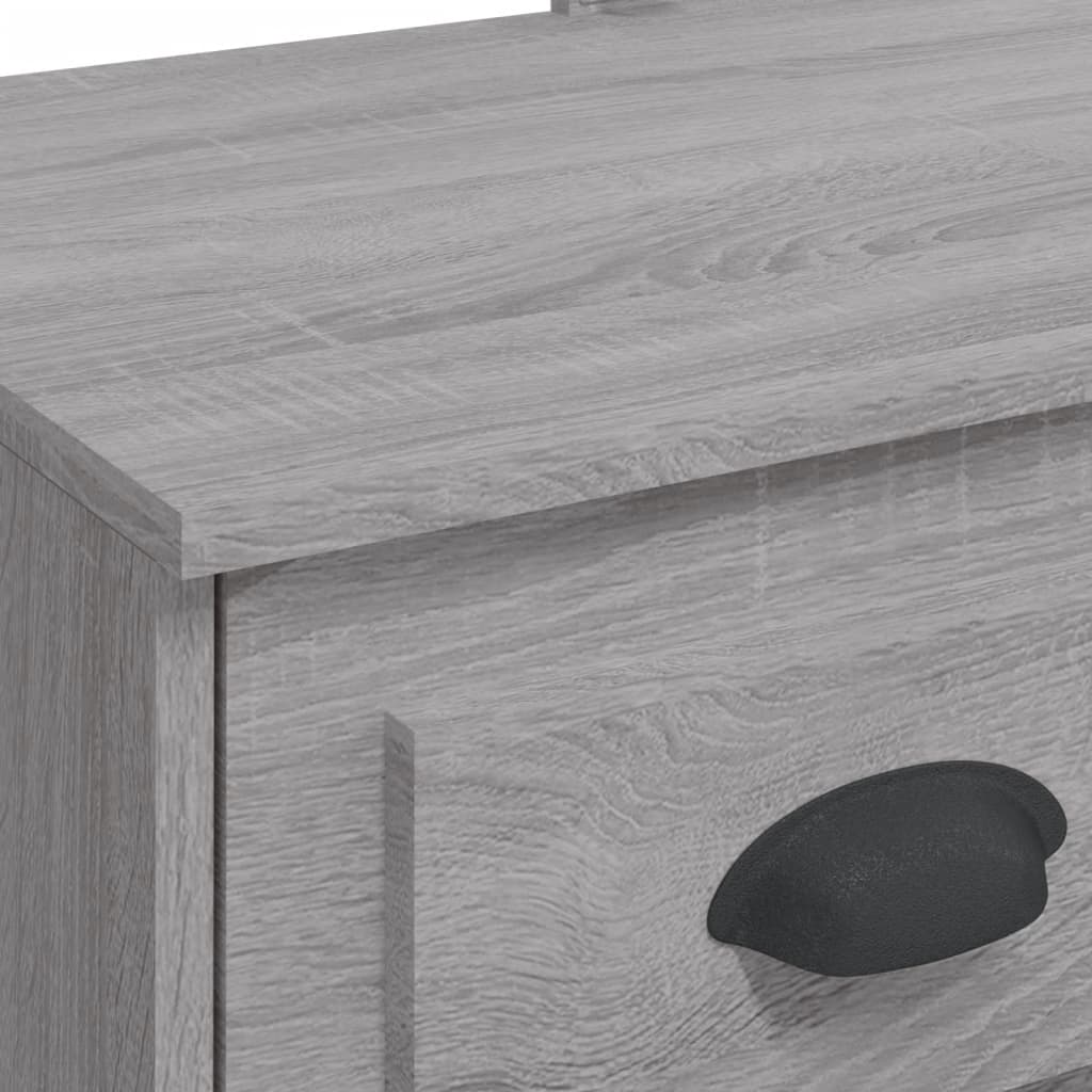 Coiffeuse avec lumières LED sonoma gris 90x42x132,5 cm Coiffeuses vidaXL   