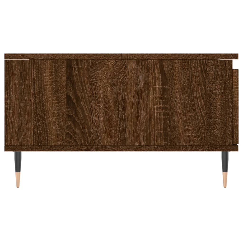 Table basse chêne marron 90x60x35 cm bois d'ingénierie Tables basses vidaXL   