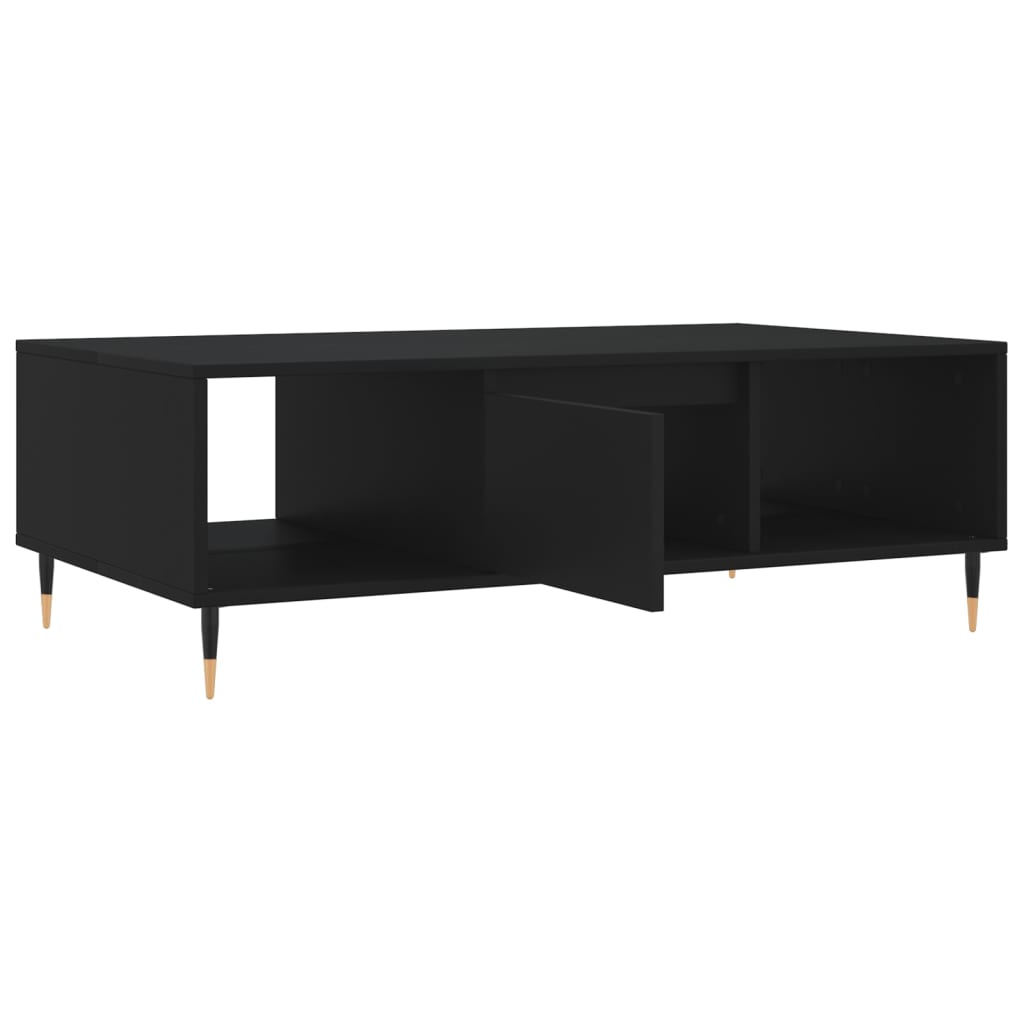 Table basse noir 104x60x35 cm bois d'ingénierie Tables basses vidaXL   