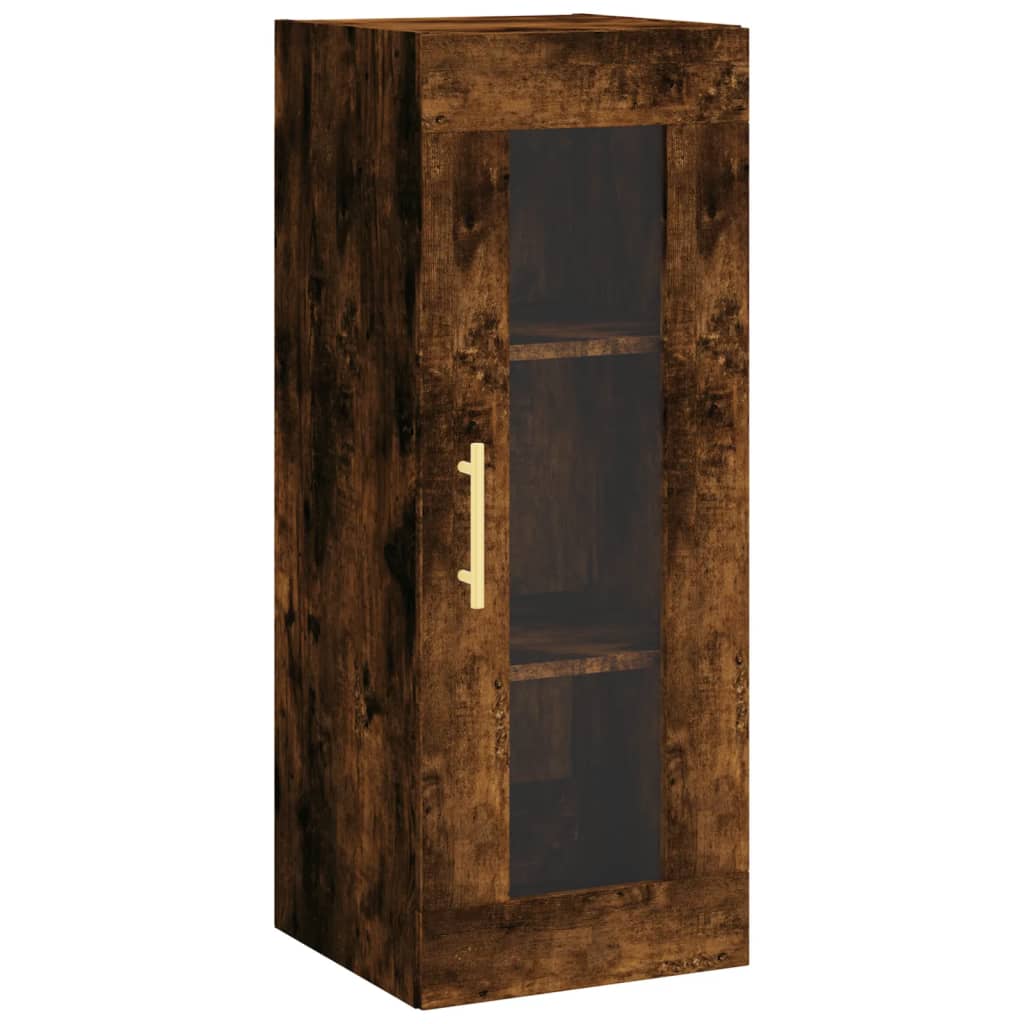Armoire murale chêne fumé 34,5x34x90 cm Buffets & bahuts vidaXL   