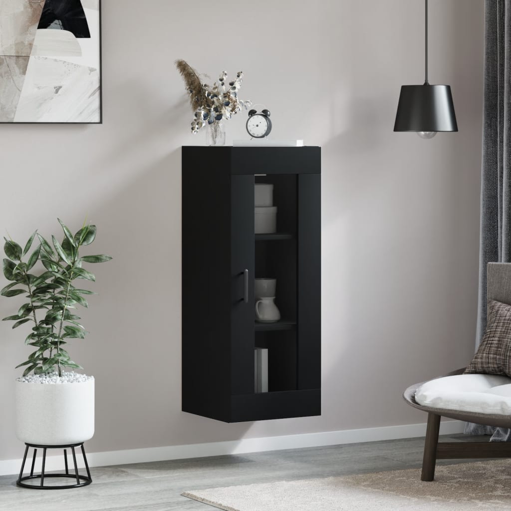 Armoire murale noir 34,5x34x90 cm Buffets & bahuts vidaXL   