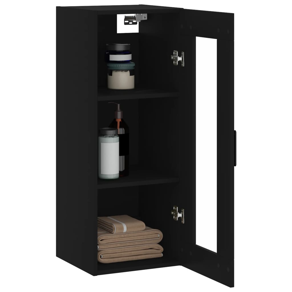 Armoire murale noir 34,5x34x90 cm Buffets & bahuts vidaXL   