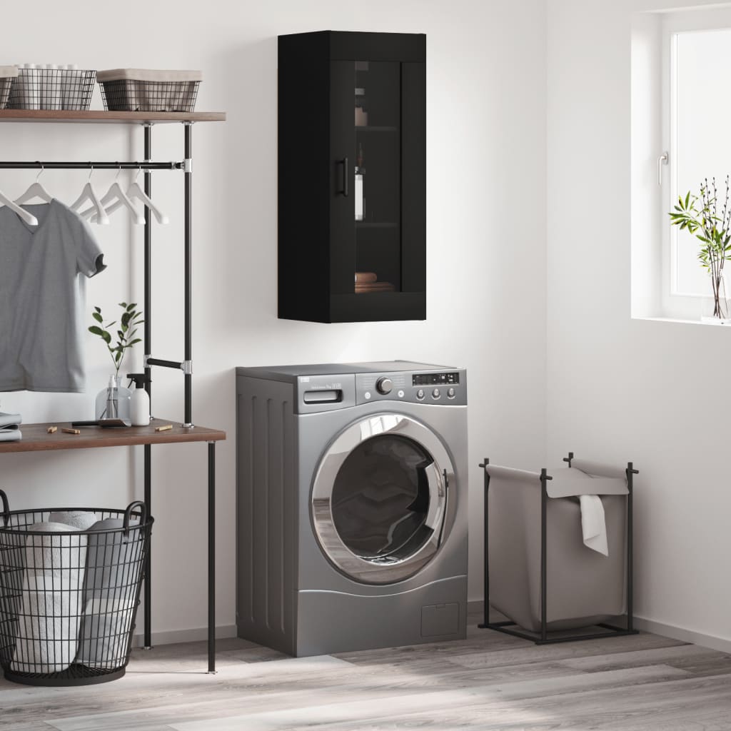 Armoire murale noir 34,5x34x90 cm Buffets & bahuts vidaXL   