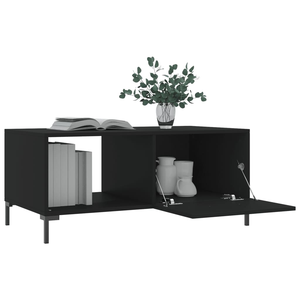 Table basse noir 90x50x40 cm bois d'ingénierie Tables basses vidaXL   