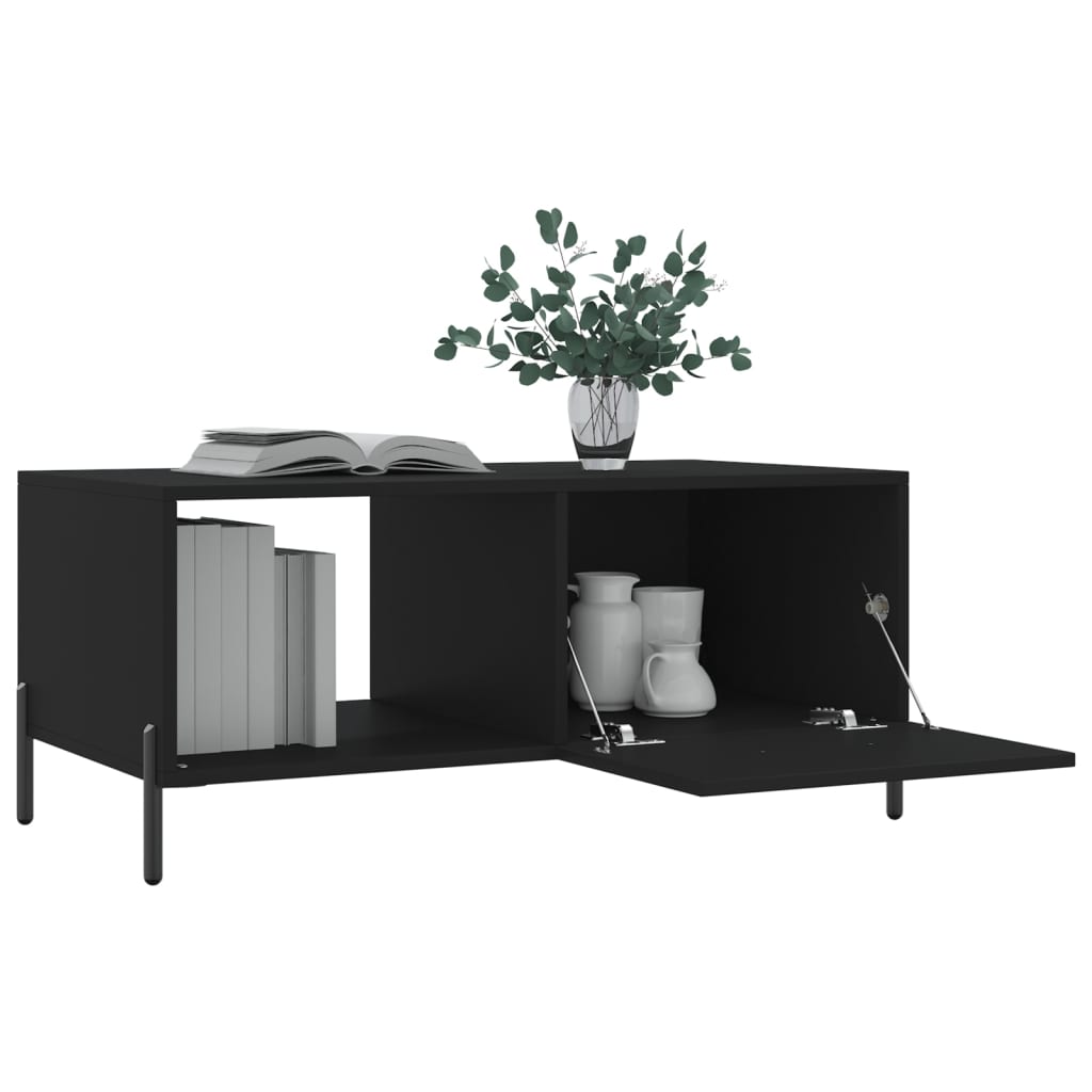 Table basse noir 90x50x40 cm bois d'ingénierie Tables basses vidaXL   