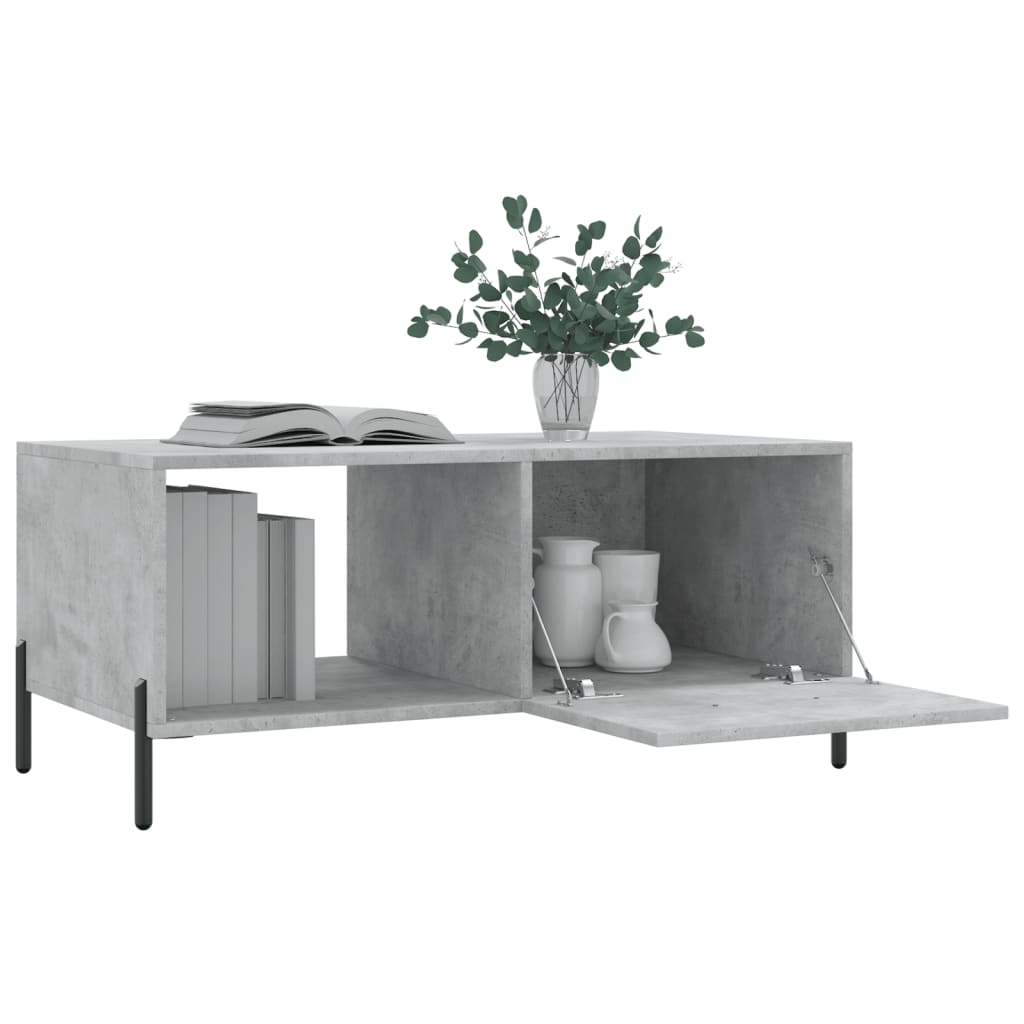 Table basse gris béton 90x50x40 cm bois d'ingénierie Tables basses vidaXL   