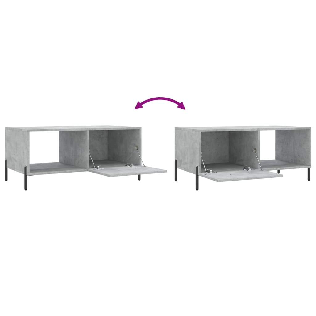 Table basse gris béton 90x50x40 cm bois d'ingénierie Tables basses vidaXL   