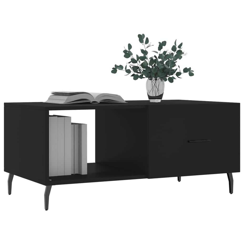 Table basse noir 90x50x40 cm bois d'ingénierie Tables basses vidaXL   