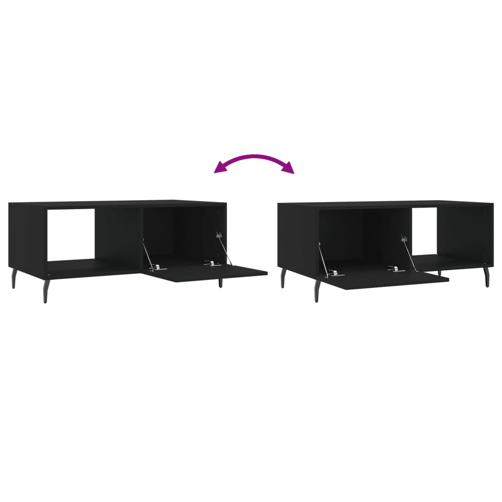 Table basse noir 90x50x40 cm bois d'ingénierie Tables basses vidaXL   