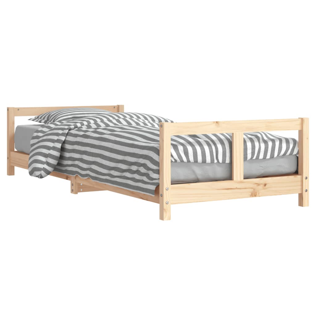 Cadre de lit pour enfants 80x200 cm bois de pin massif Lits bébés et enfants vidaXL   