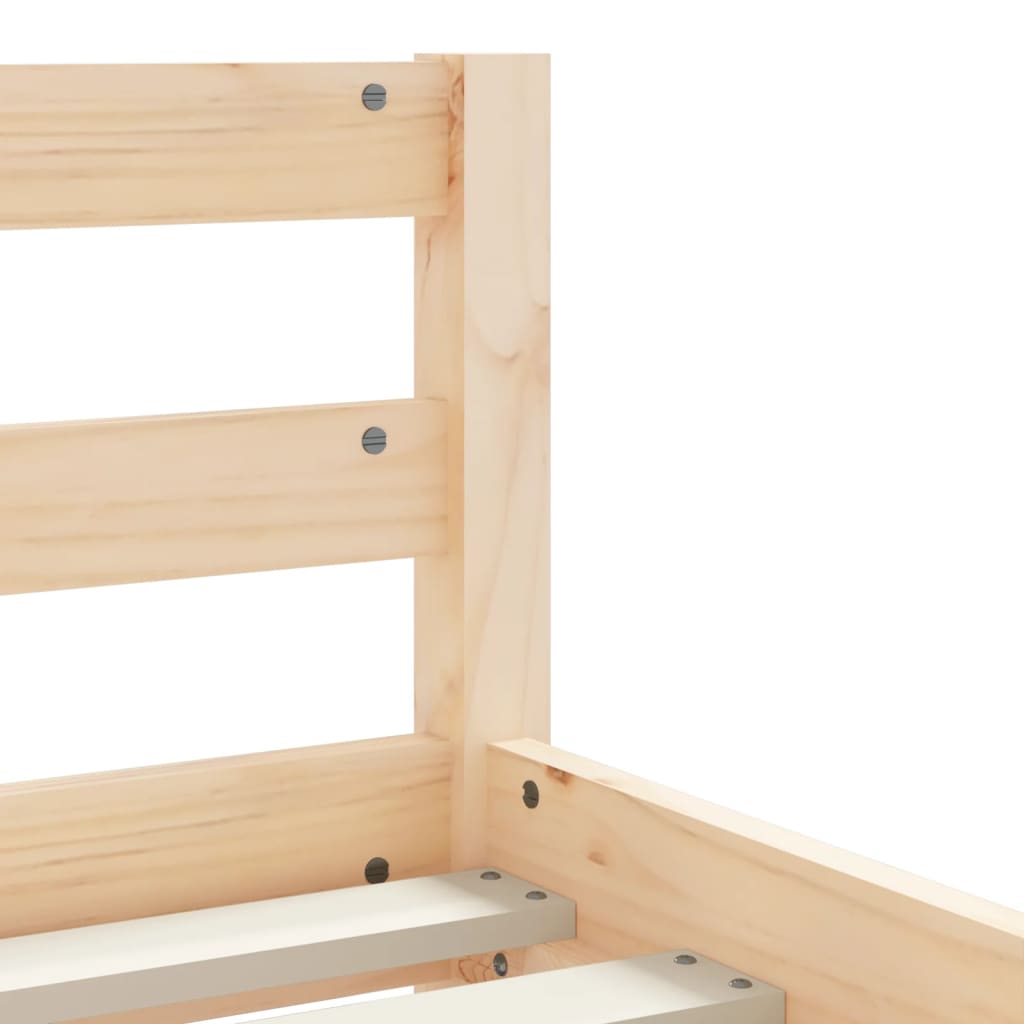 Cadre de lit pour enfants gris 80x200 cm bois de pin massif Lits bébés et enfants vidaXL   