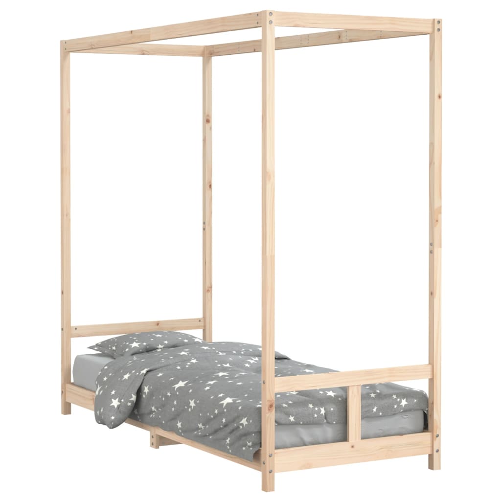 Cadre de lit pour enfants 80x200 cm bois de pin massif Lits bébés et enfants vidaXL   